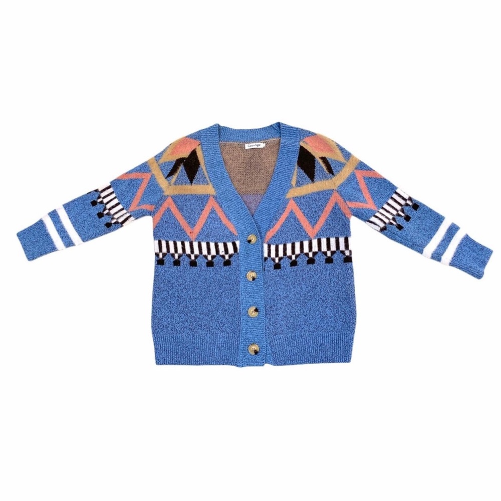 Pastel Knit Cardigan Sweater